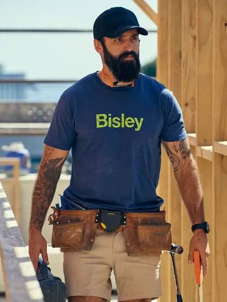 Bisley Cotton Logo Tee BKT064 Metro Workwear.